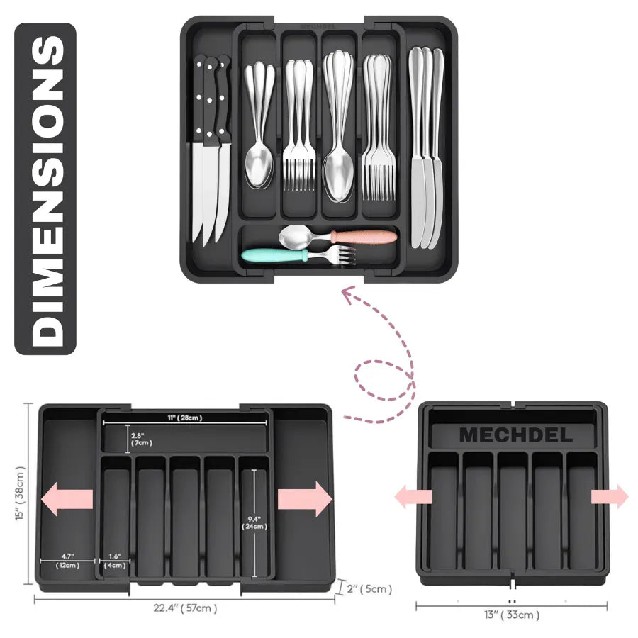 Expandable Drawer Organiser Tray