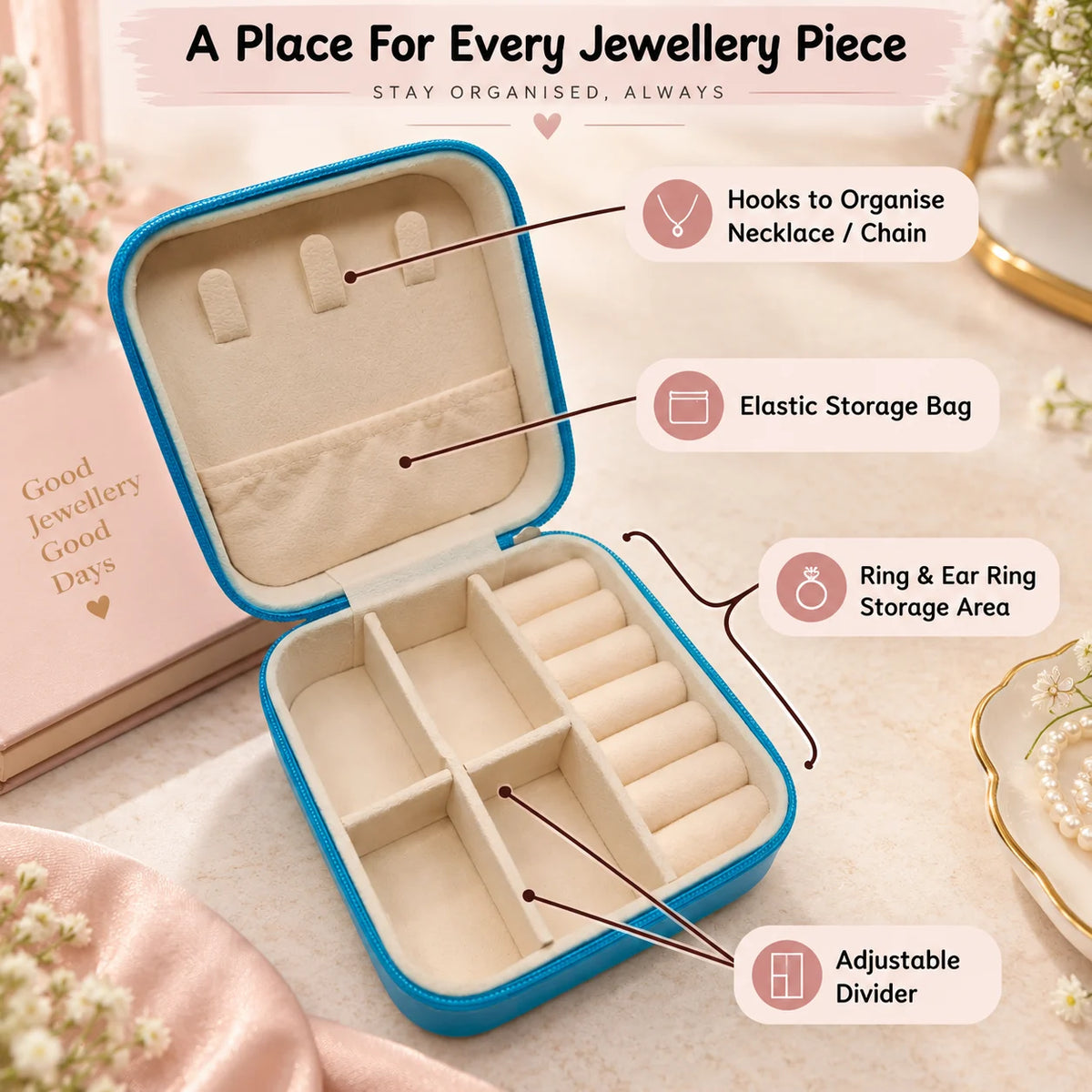 Mini Jewellery Organizer Box