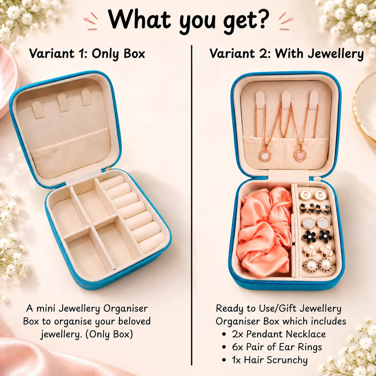 Mini Jewellery Organizer Box