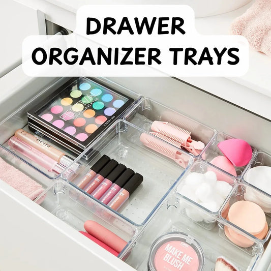 Transparent Drawer Organizer Tray