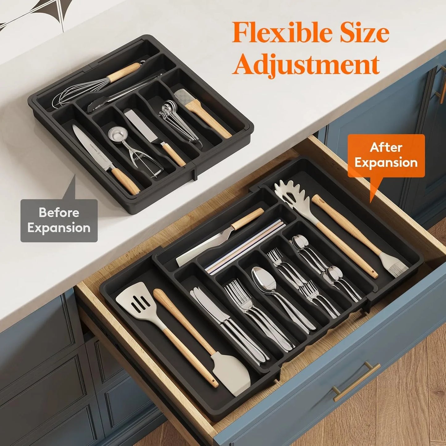 Expandable Drawer Organiser Tray
